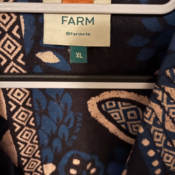 FARM Rio Navy and Cream Floral Jumpsuit XL - Picture 3 of 4